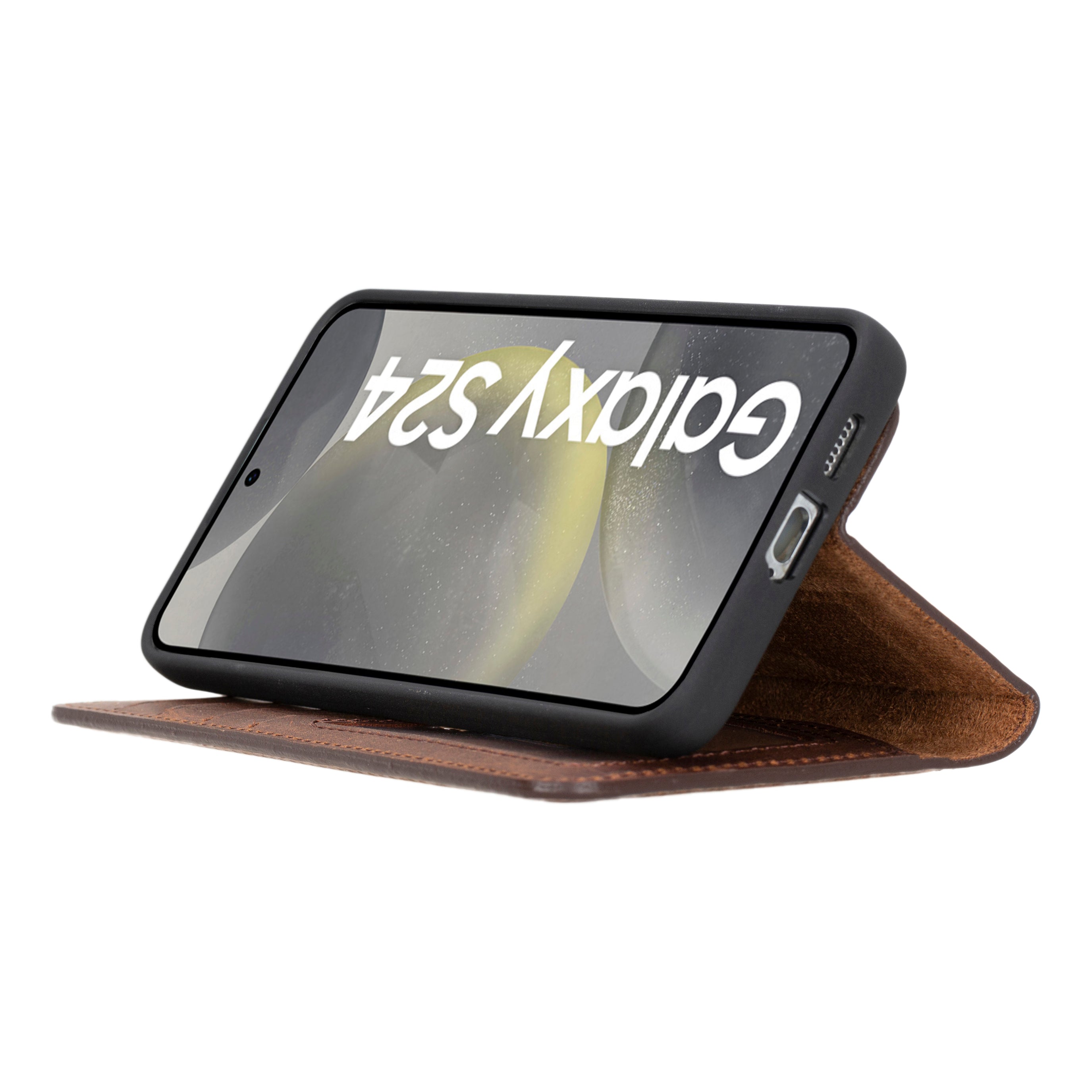 Magic Samsung Galaxy S24 Leather Detachable Wallet Case