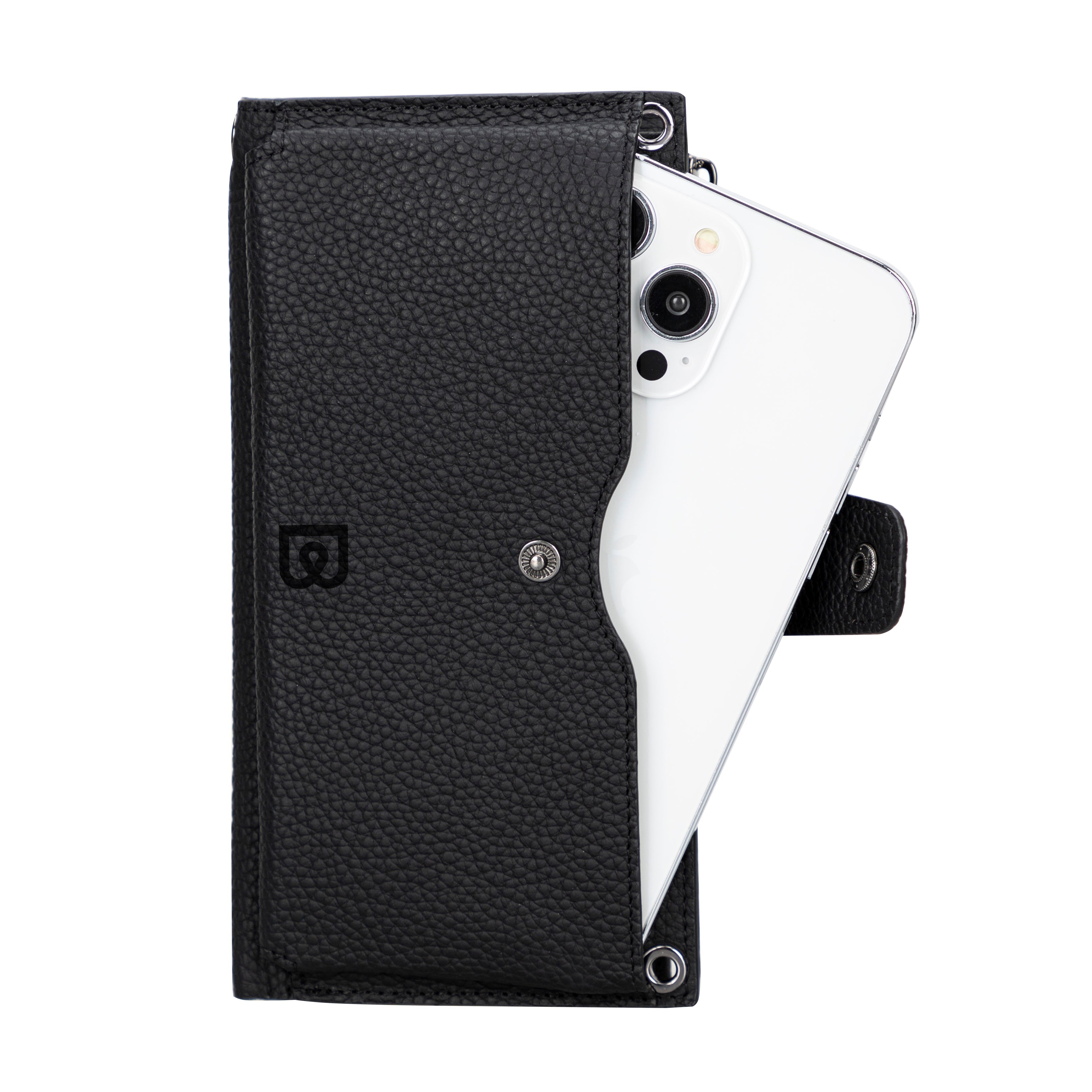 Nexora Strap Leather Crossbody Wallet