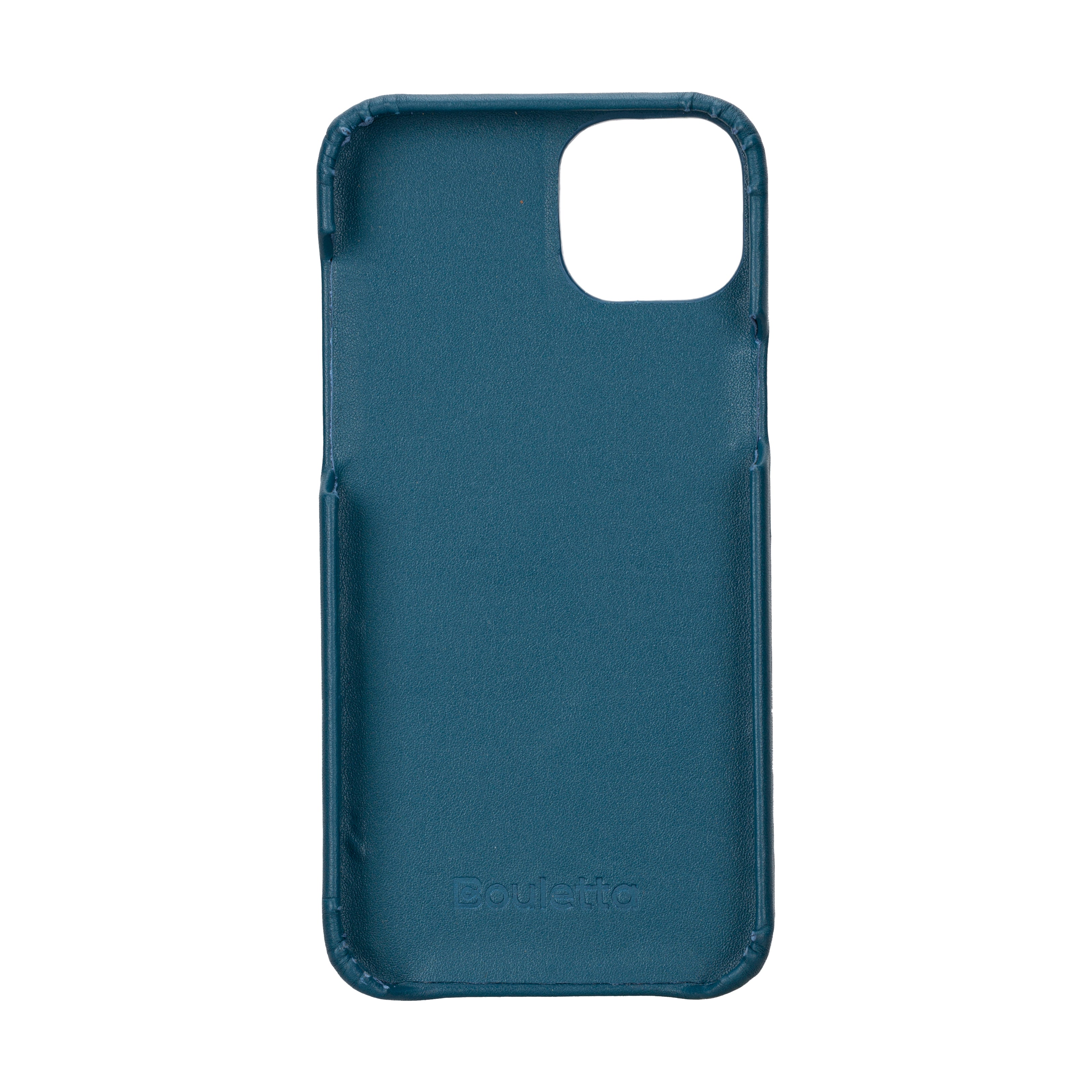 Blue iPhone 16 Leather Back Cover Case