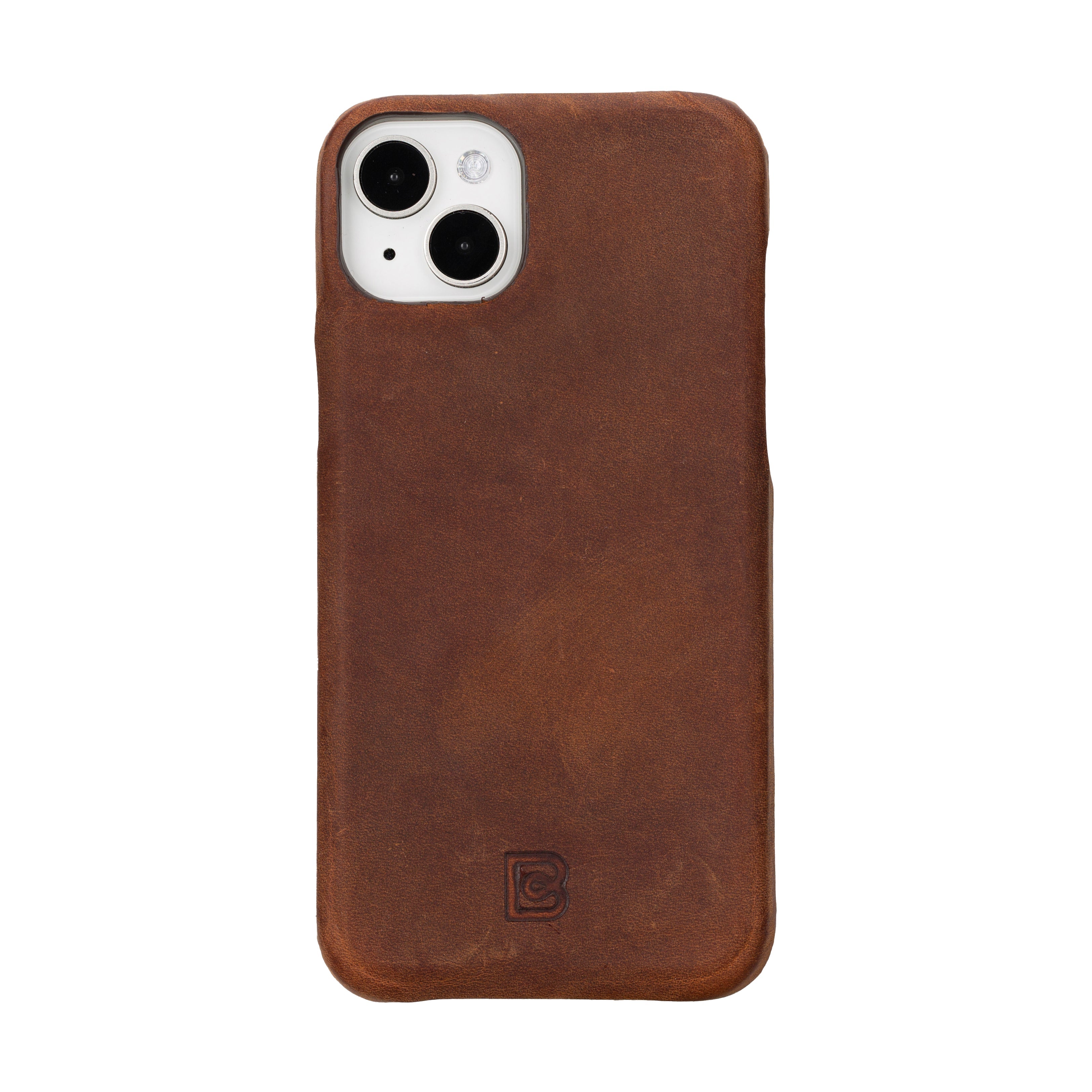 Antic Brown iPhone 16 Plus Leather Back Cover Case