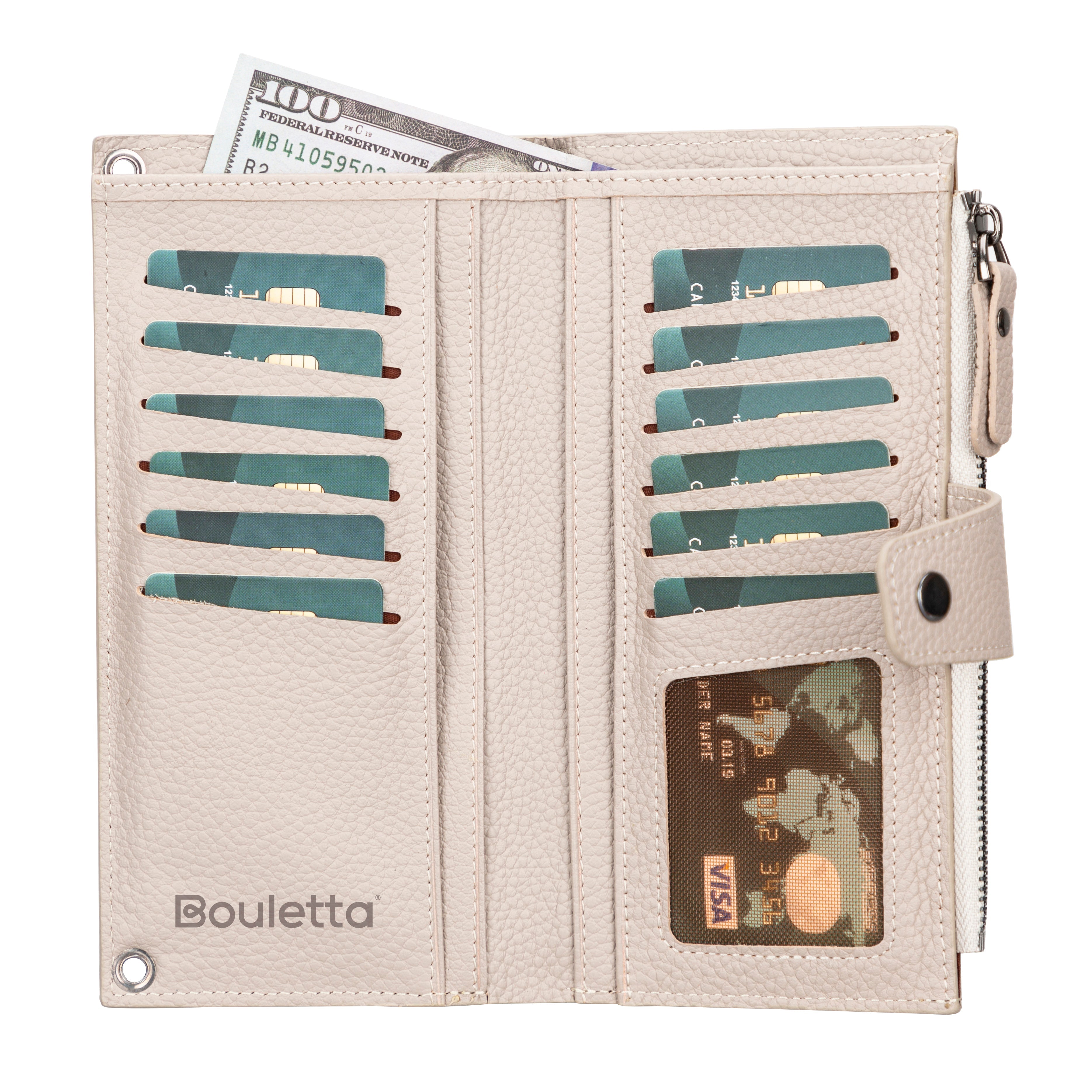 Nexora Strap Leather Crossbody Wallet