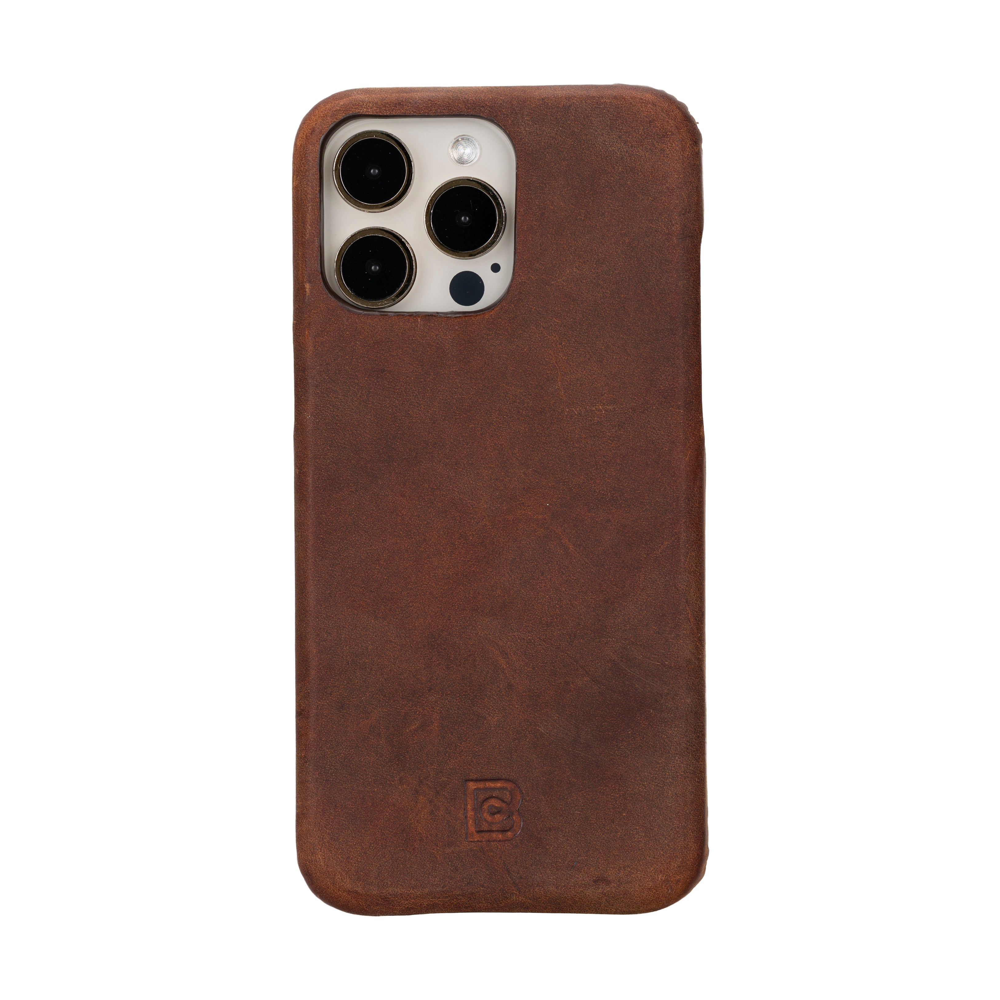 Antic Brown iPhone 16 Pro Max Leather Back Cover Case
