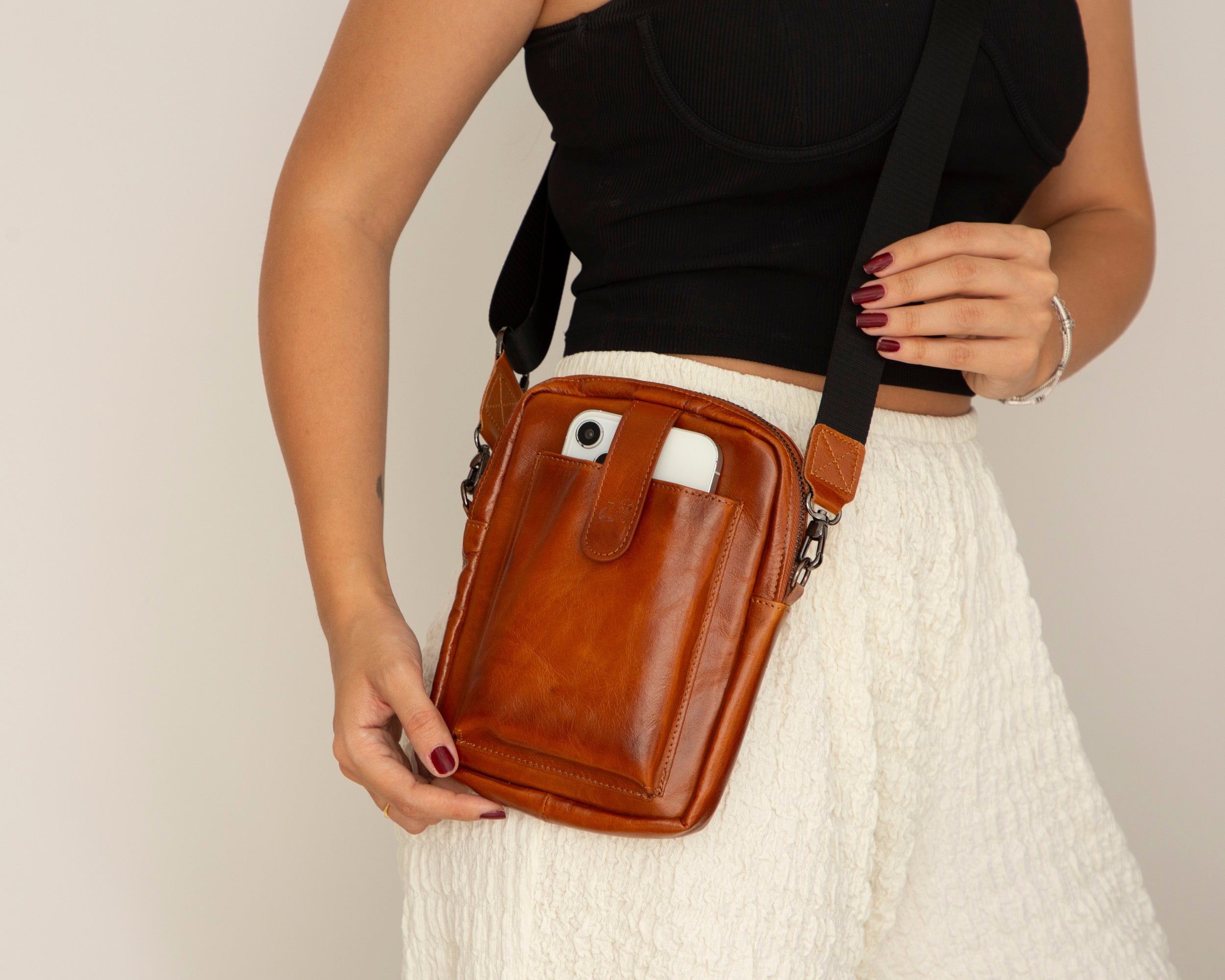 Pisa Leather Crossbody Bag