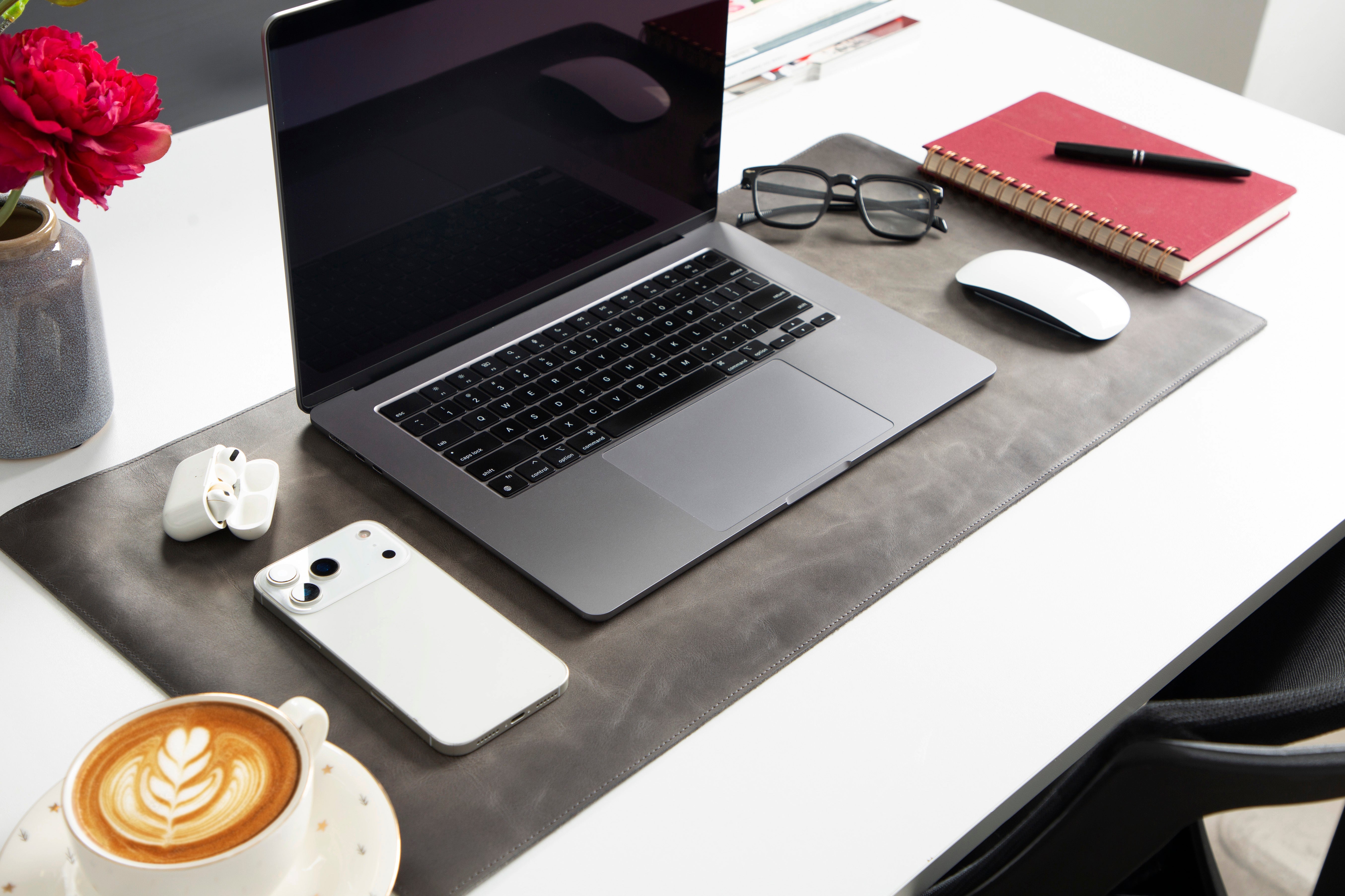 Natural Leather Desk Mat Small
