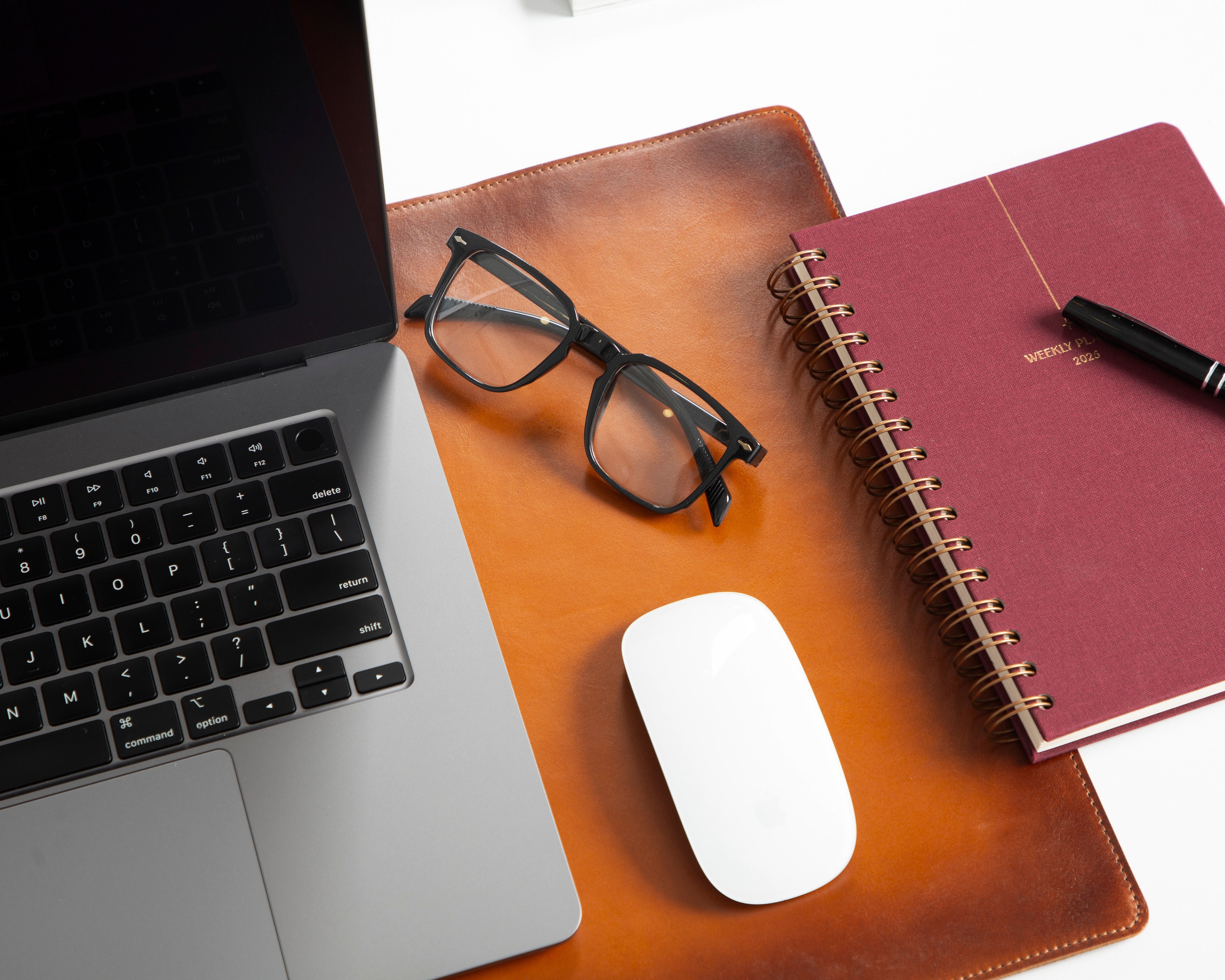 Natural Leather Desk Mat Small