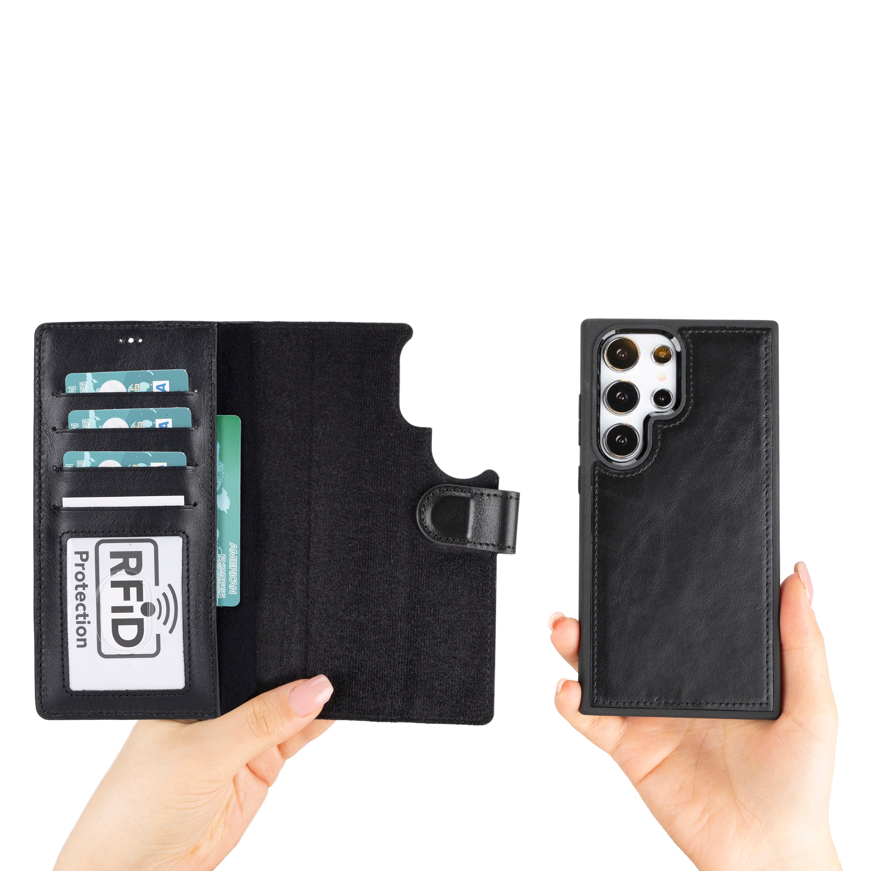 Magic Samsung Galaxy S24 Plus Leather Detachable Wallet Case