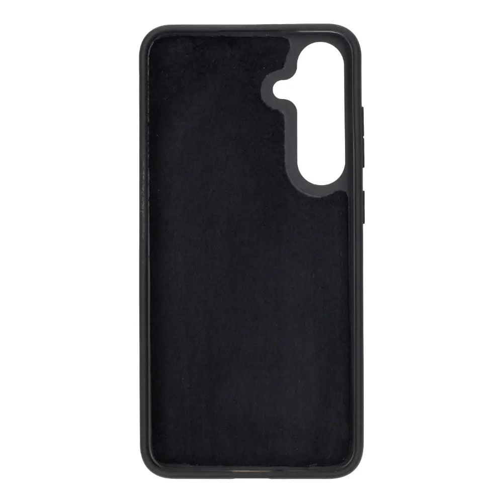 Black Leather Samsung Galaxy S24 Plus Detachable Wallet Case with Card Holder - Bomonti