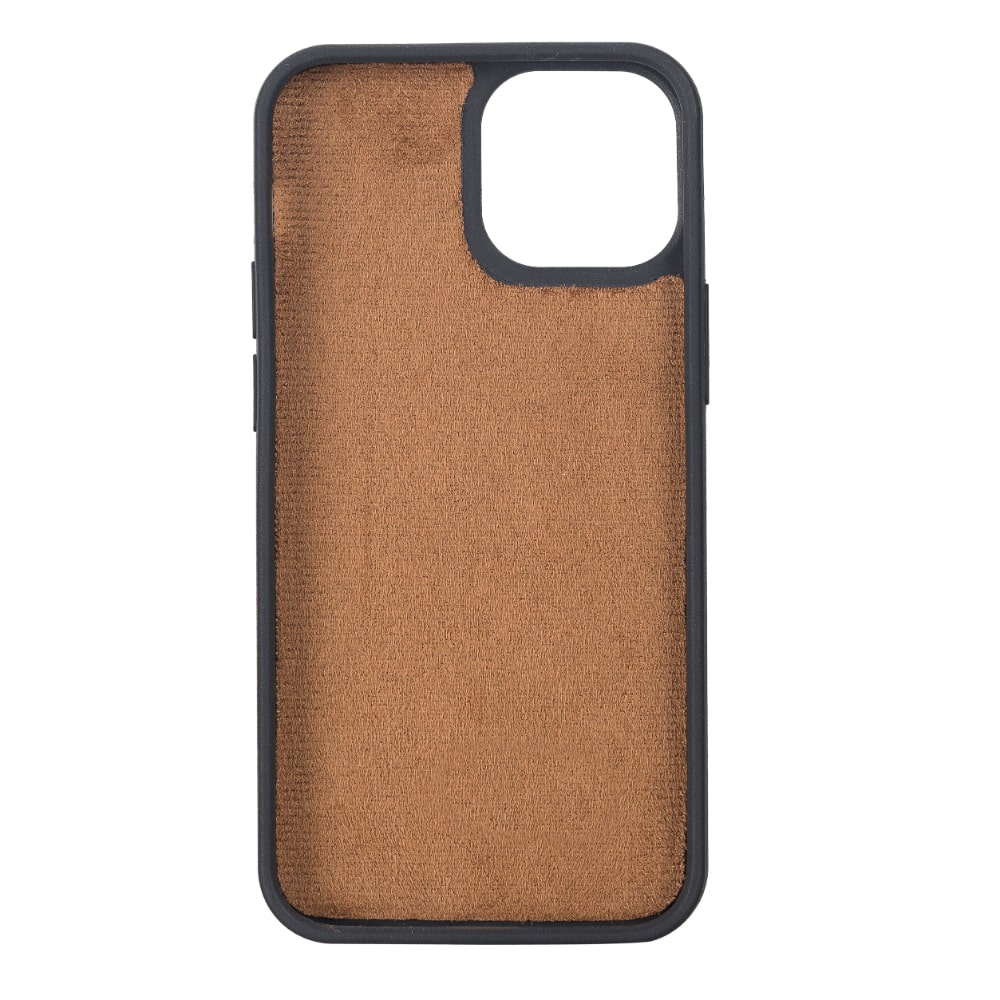 Dark Brown Leather iPhone 13 Mini Detachable Bi-Fold RFID Wallet Case with MagSafe & Card Holder - Bomonti - 6