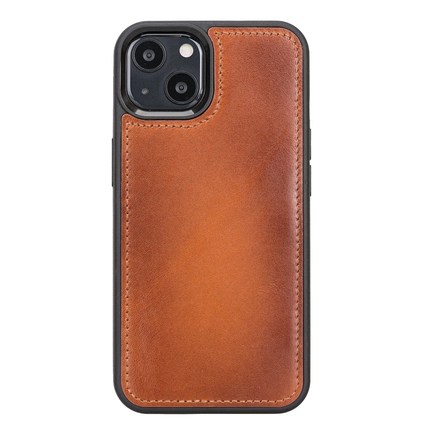 Golden Brown Leather iPhone 13 Detachable Bi-Fold RFID Wallet Case with MagSafe & Card Holder - Bomonti - 5