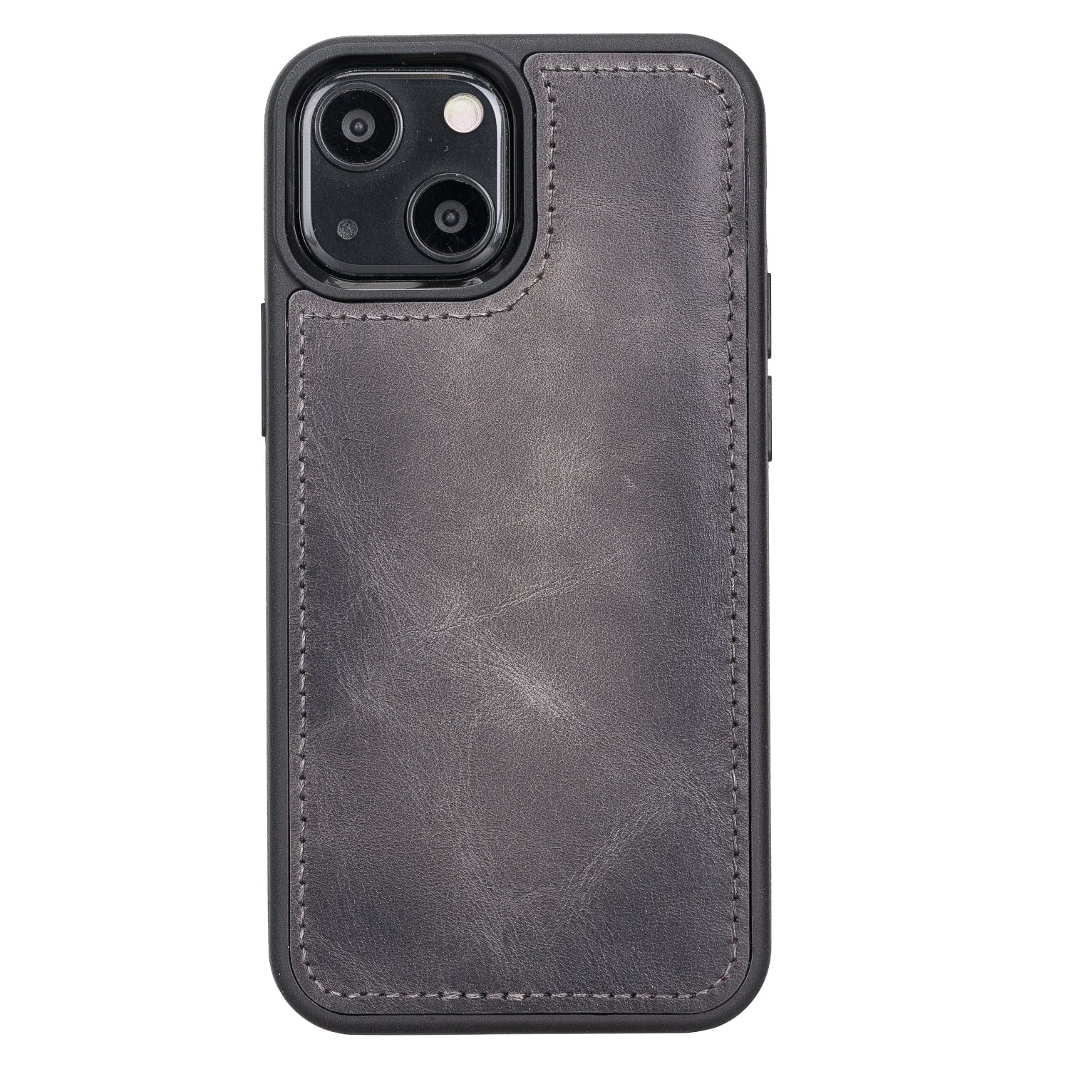 Grey Leather iPhone 13 Mini Detachable Bi-Fold RFID Wallet Case with MagSafe & Card Holder - Bomonti - 5