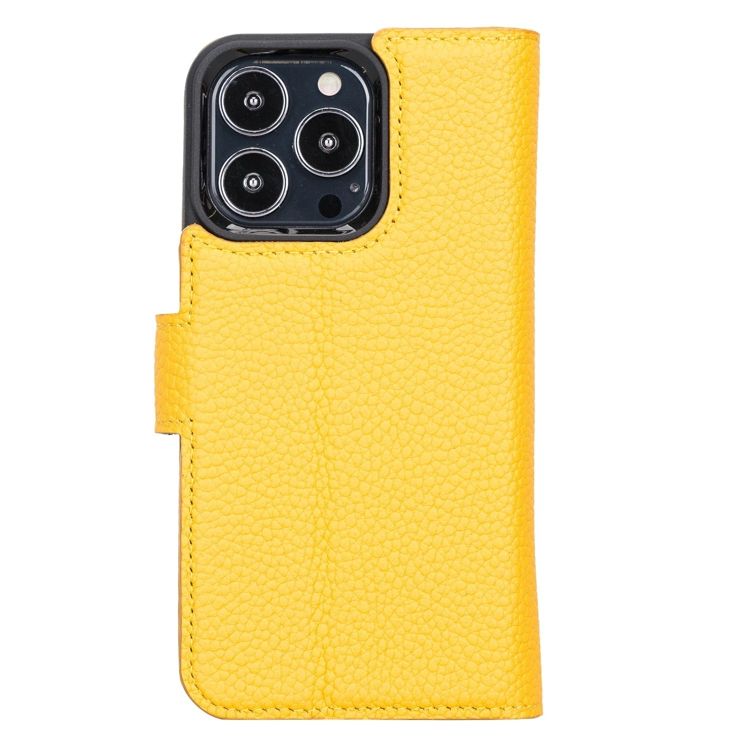 Luxury White Leather iPhone 13 Pro Wallet Case with MagSafe & RFID Card Holder - Bomonti - 3