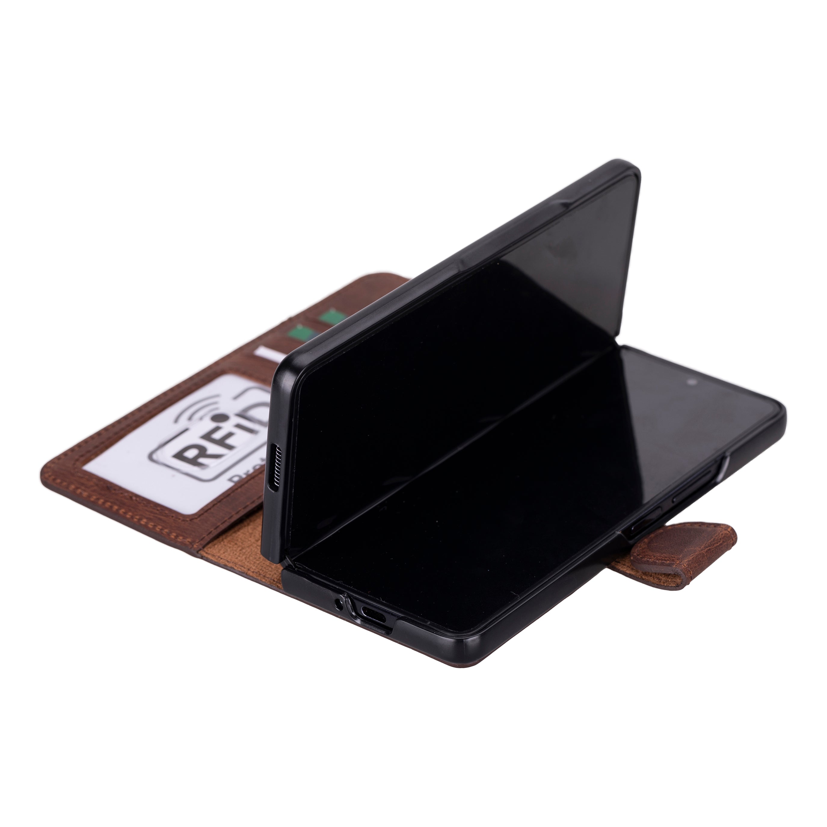 Wallet Case Samsung Galaxy Z Fold 5 Non-Detachable Leather Wallet Case - WC