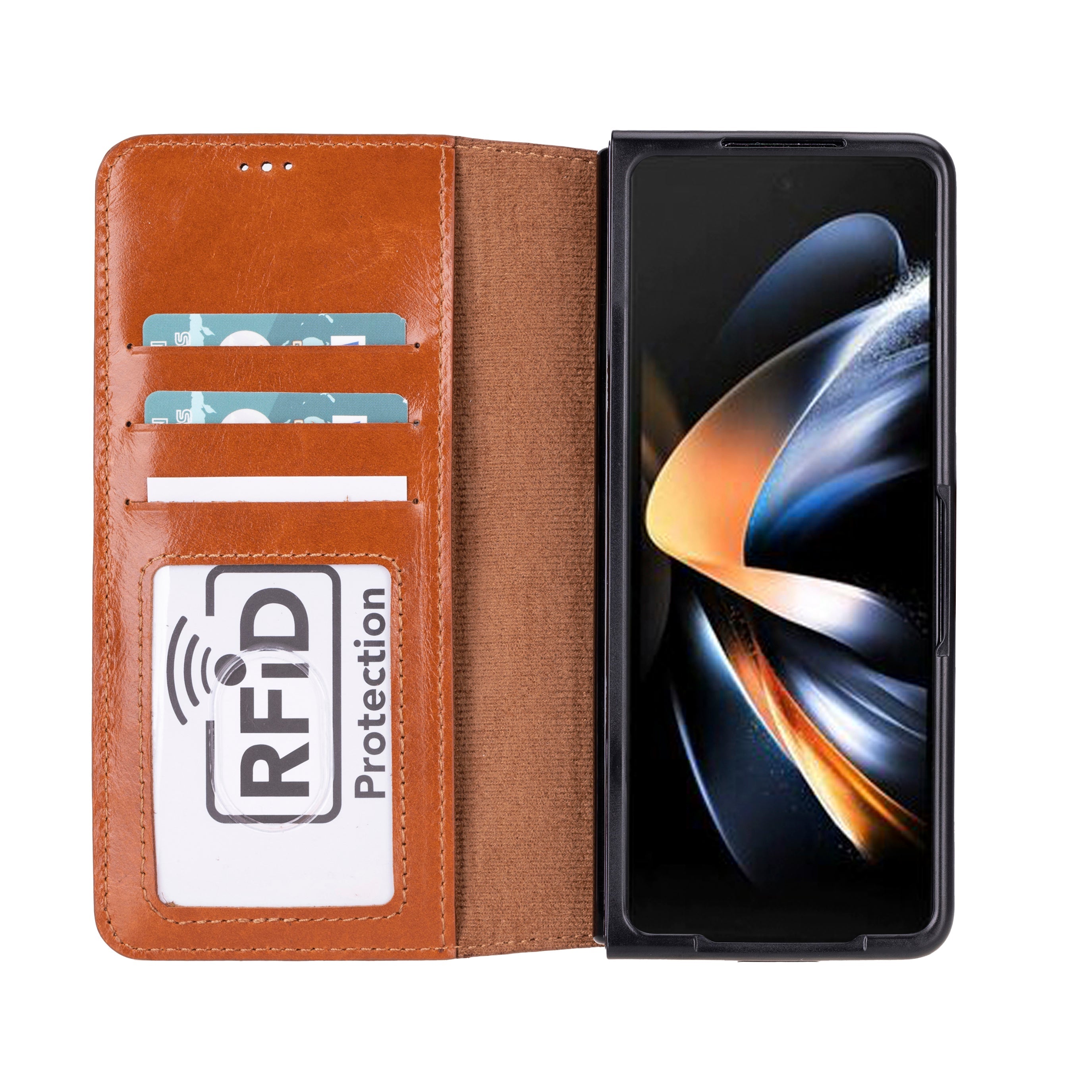 Wallet Case Samsung Galaxy Z Fold 5 Non-Detachable Leather Wallet Case - WC