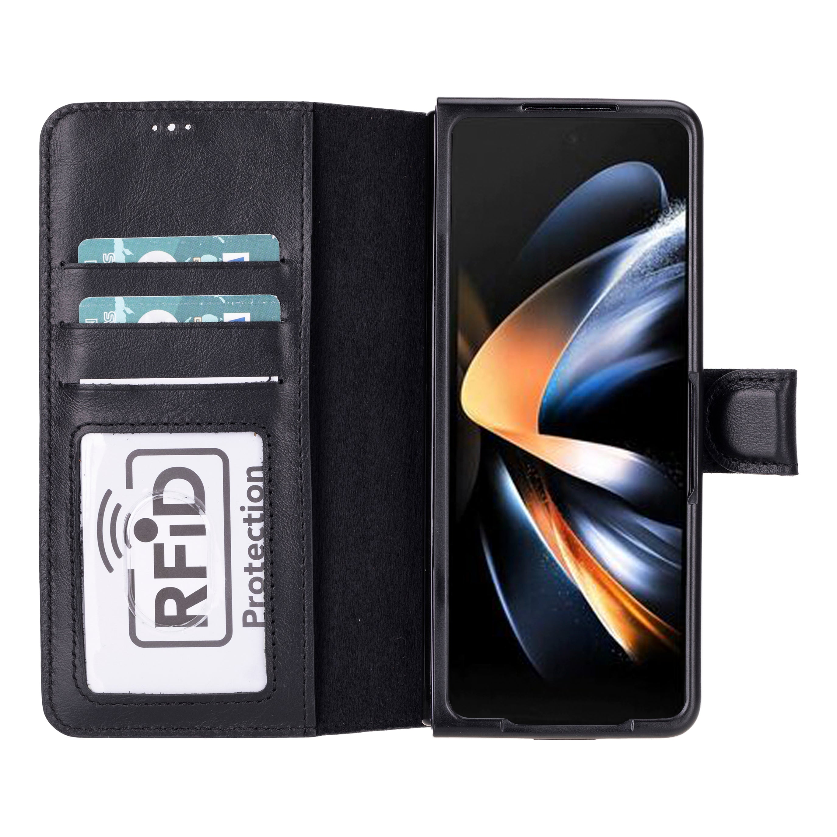 Wallet Case Samsung Galaxy Z Fold 5 Non-Detachable Leather Wallet Case - WC