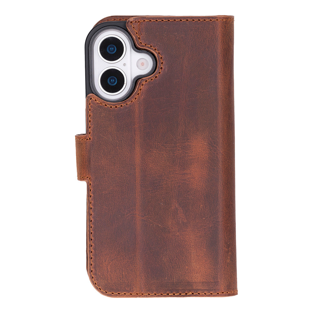 Leather iPhone 17 Detachable Wallet Case