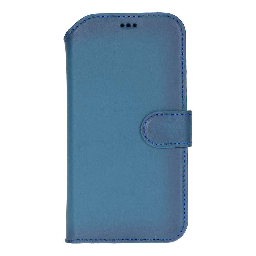 Blue Leather iPhone 17 Air Detachable Wallet Case