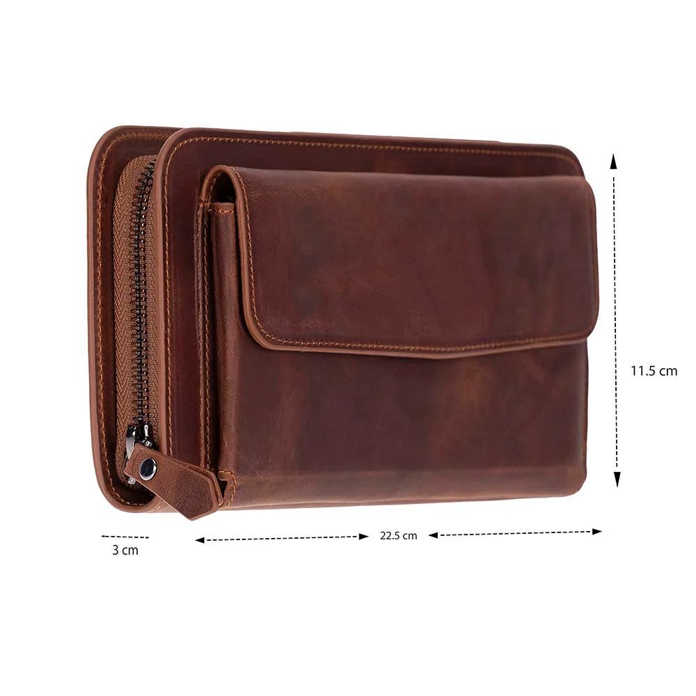 Novarco Leather Clutch Handbag