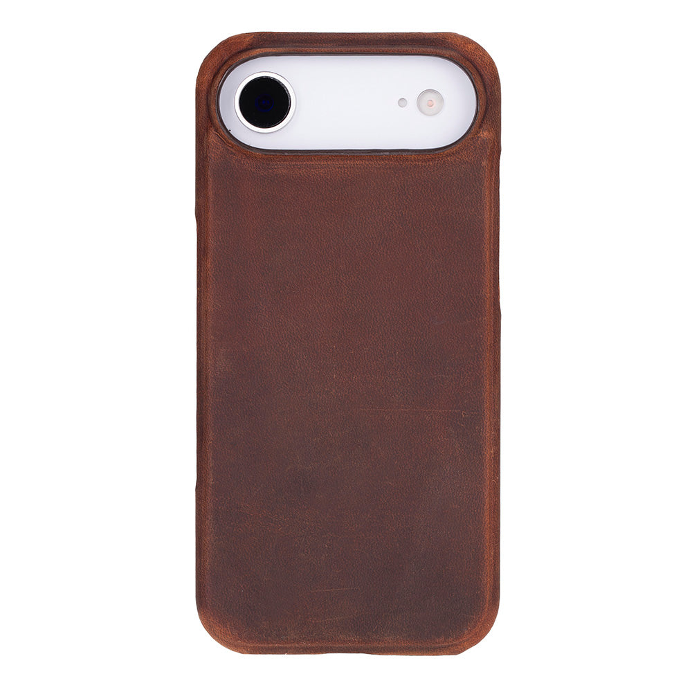 Black Leather iPhone 17 Air Cover Case