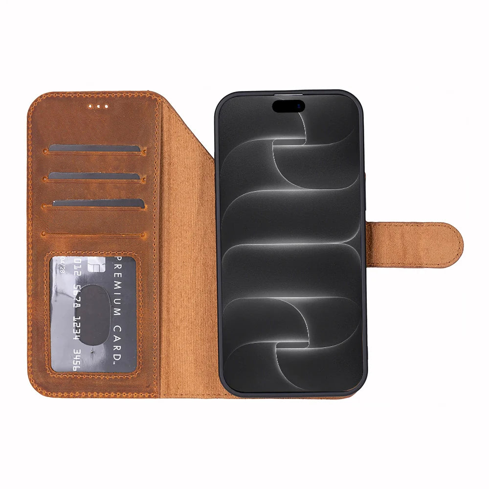 Magic iPhone 18 Pro Leather Detachable Wallet Case