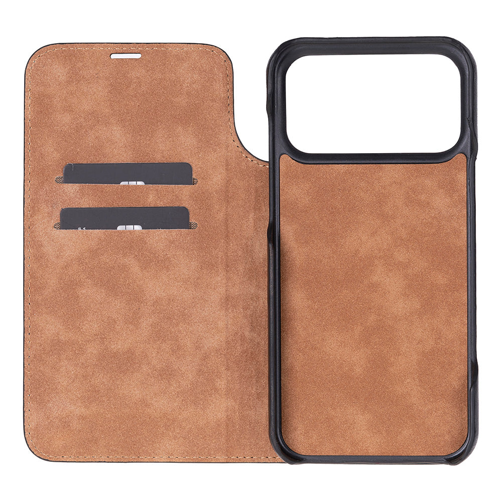 Sonat Leather iPhone 17 Pro Max Folio Case