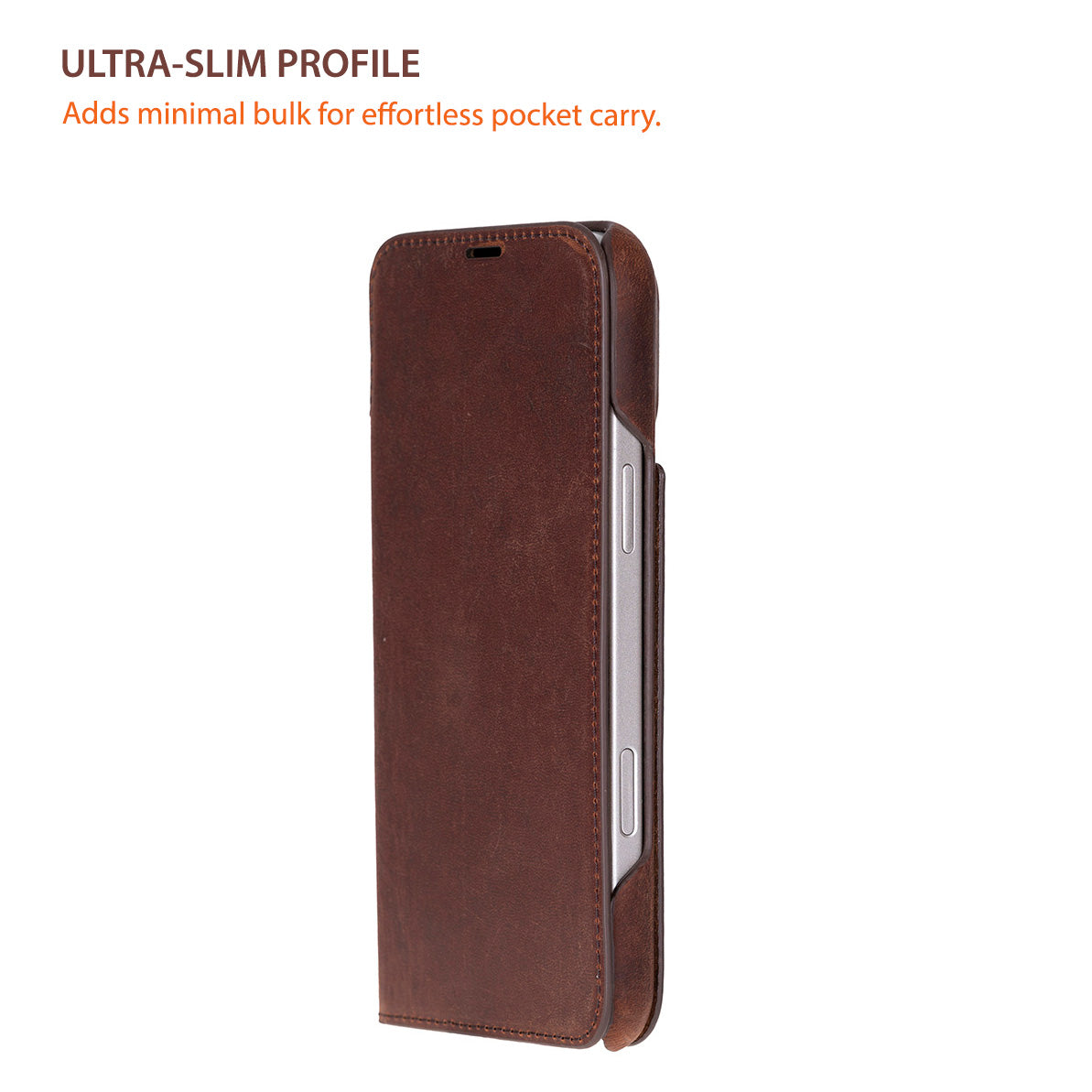 Sonat Leather iPhone 17 Pro Max Folio Case
