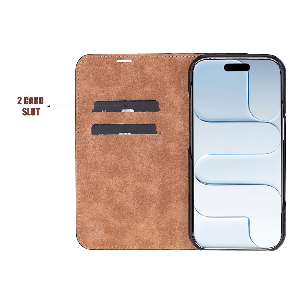 Sonat Leather iPhone 17 Folio Case