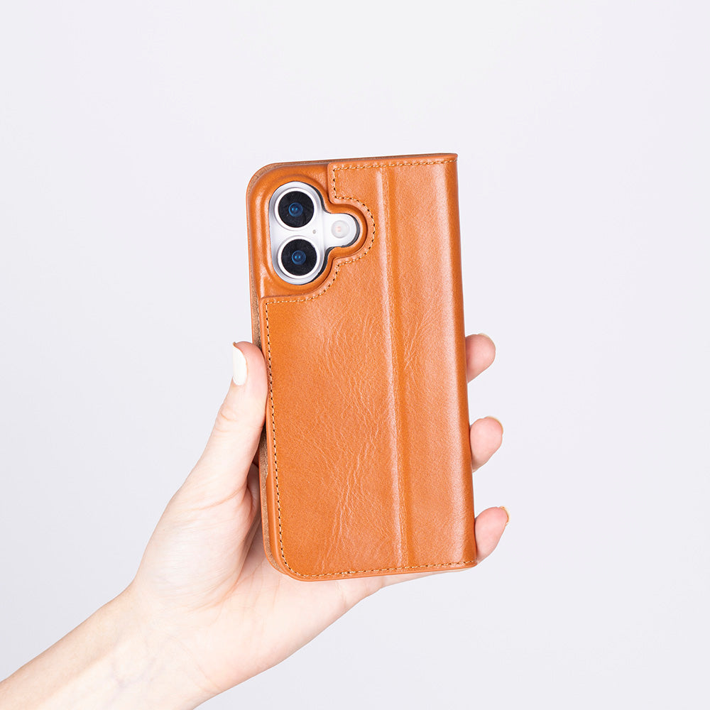 Sonat Leather iPhone 17 Folio Case