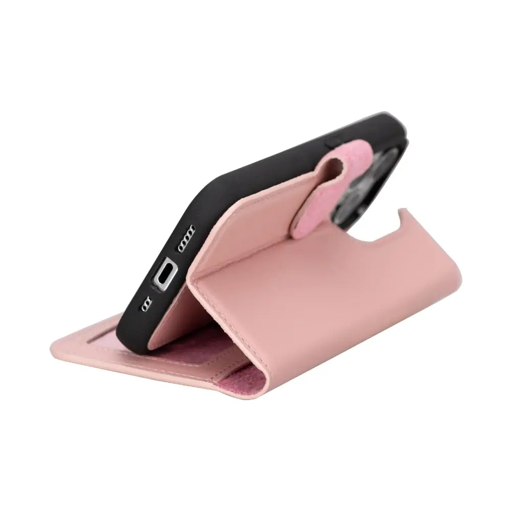 Pink iPhone 15 Pro Max Wallet Case