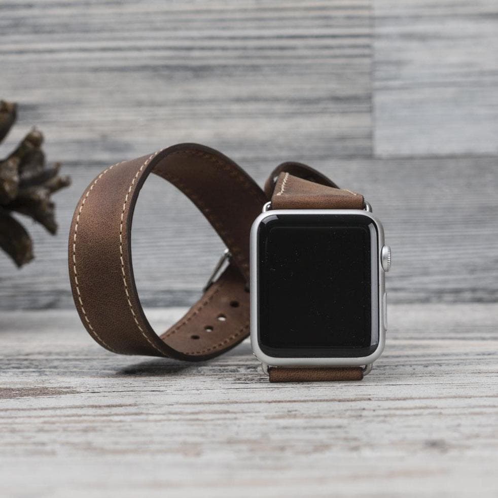 Double Tour Leather Apple Watch Band