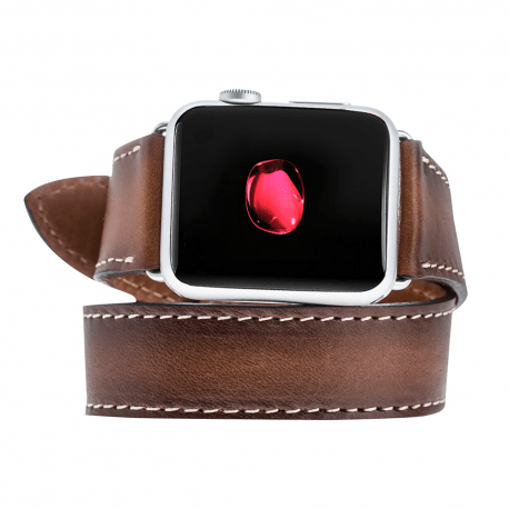 B2B - Leather Apple Watch Bands - DT Double Tour Style Bomonti
