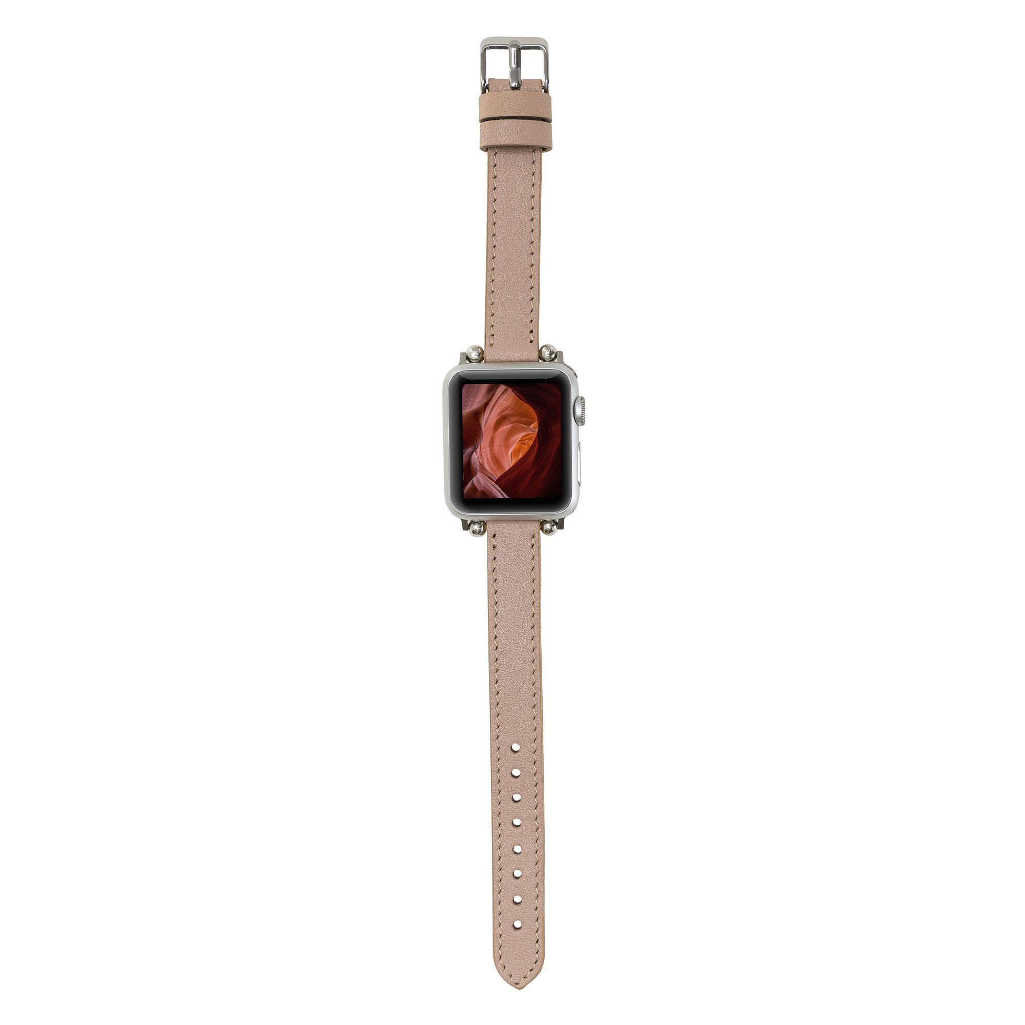 B2B - Leather Apple Watch Bands - Ferro Seamy Style Bomonti