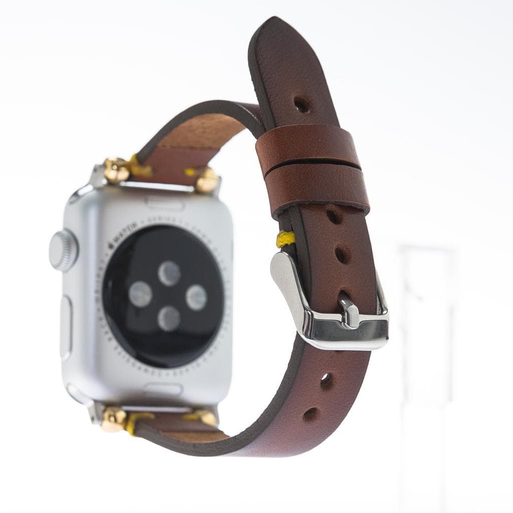B2B - Leather Apple Watch Bands - Ferro Seamy Style Bomonti