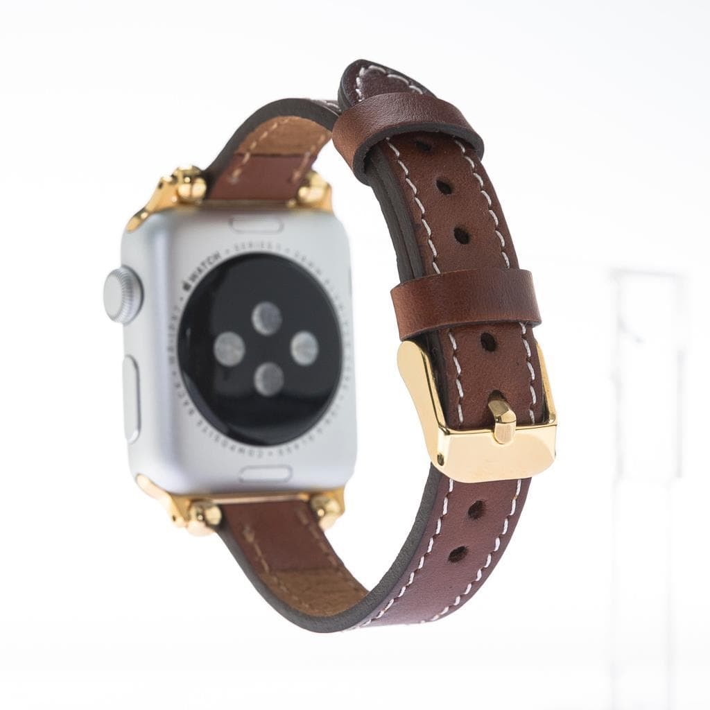 B2B - Leather Apple Watch Bands - Ferro Seamy Style Bomonti