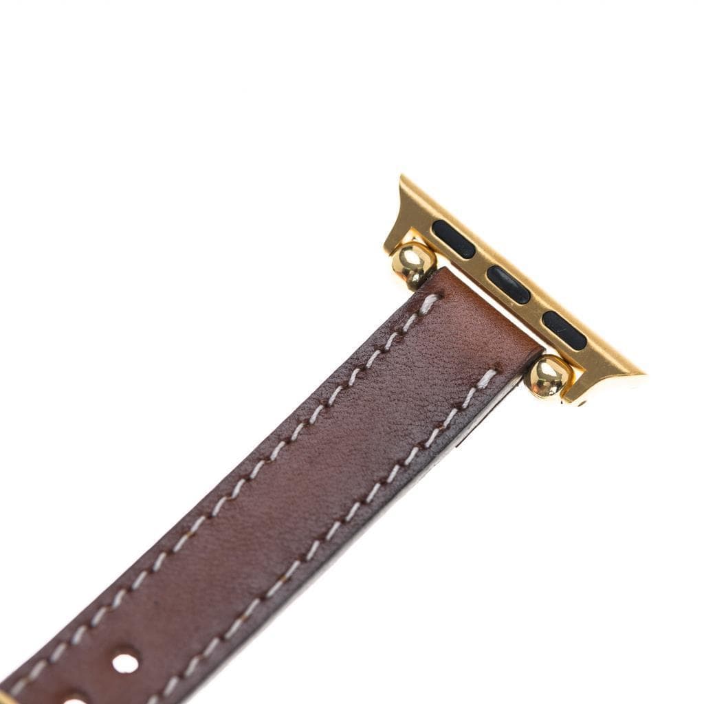 B2B - Leather Apple Watch Bands - Ferro Seamy Style Bomonti
