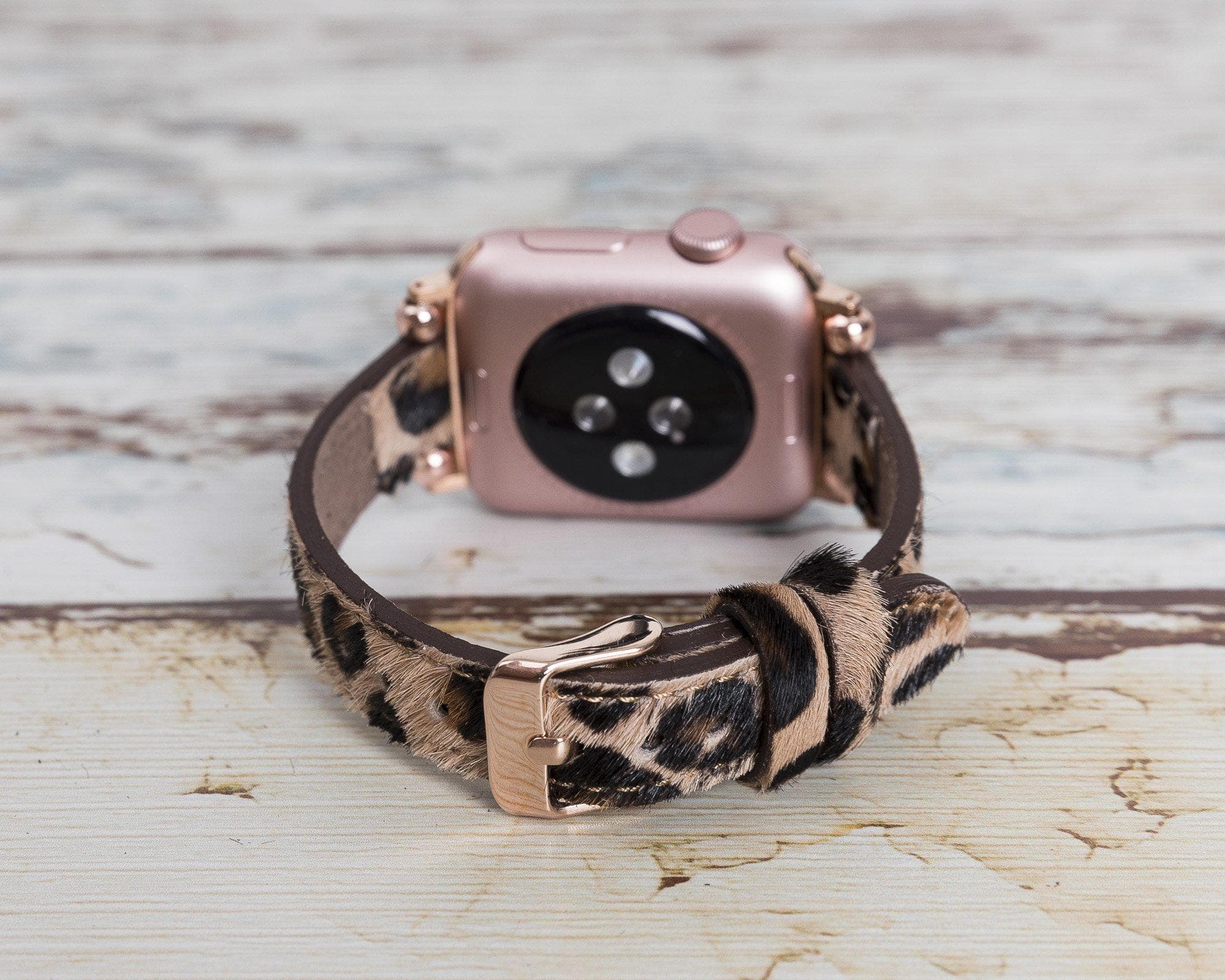B2B - Leather Apple Watch Bands - Ferro Seamy Style Bomonti