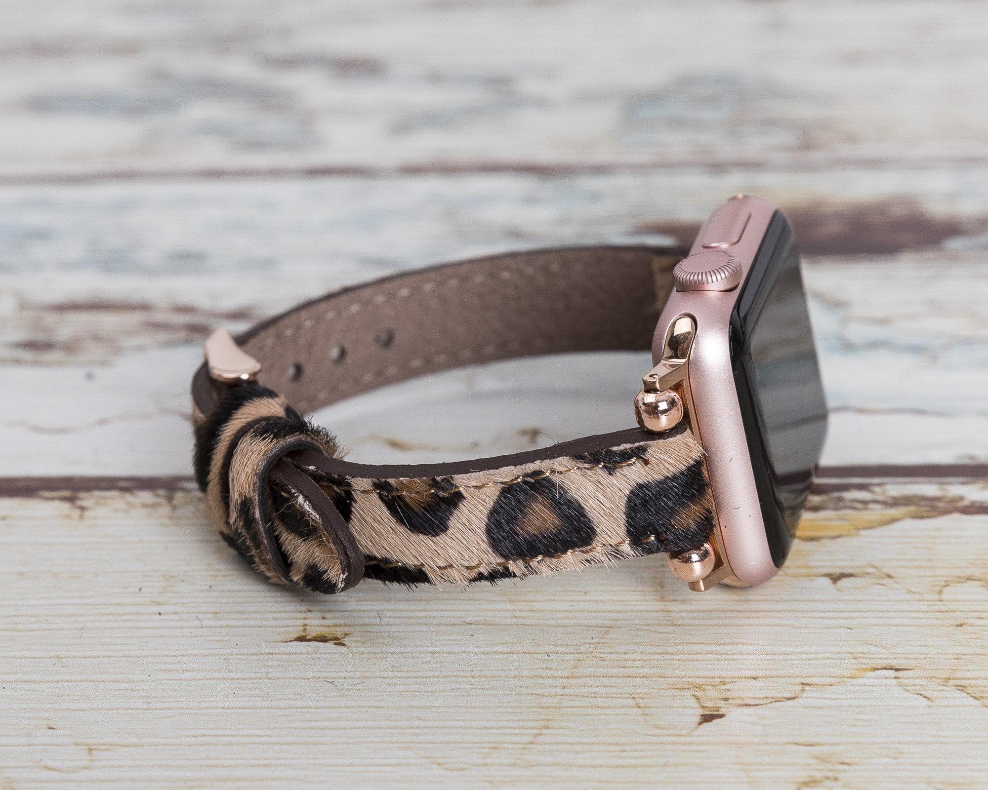 B2B - Leather Apple Watch Bands - Ferro Seamy Style LE01 Bomonti