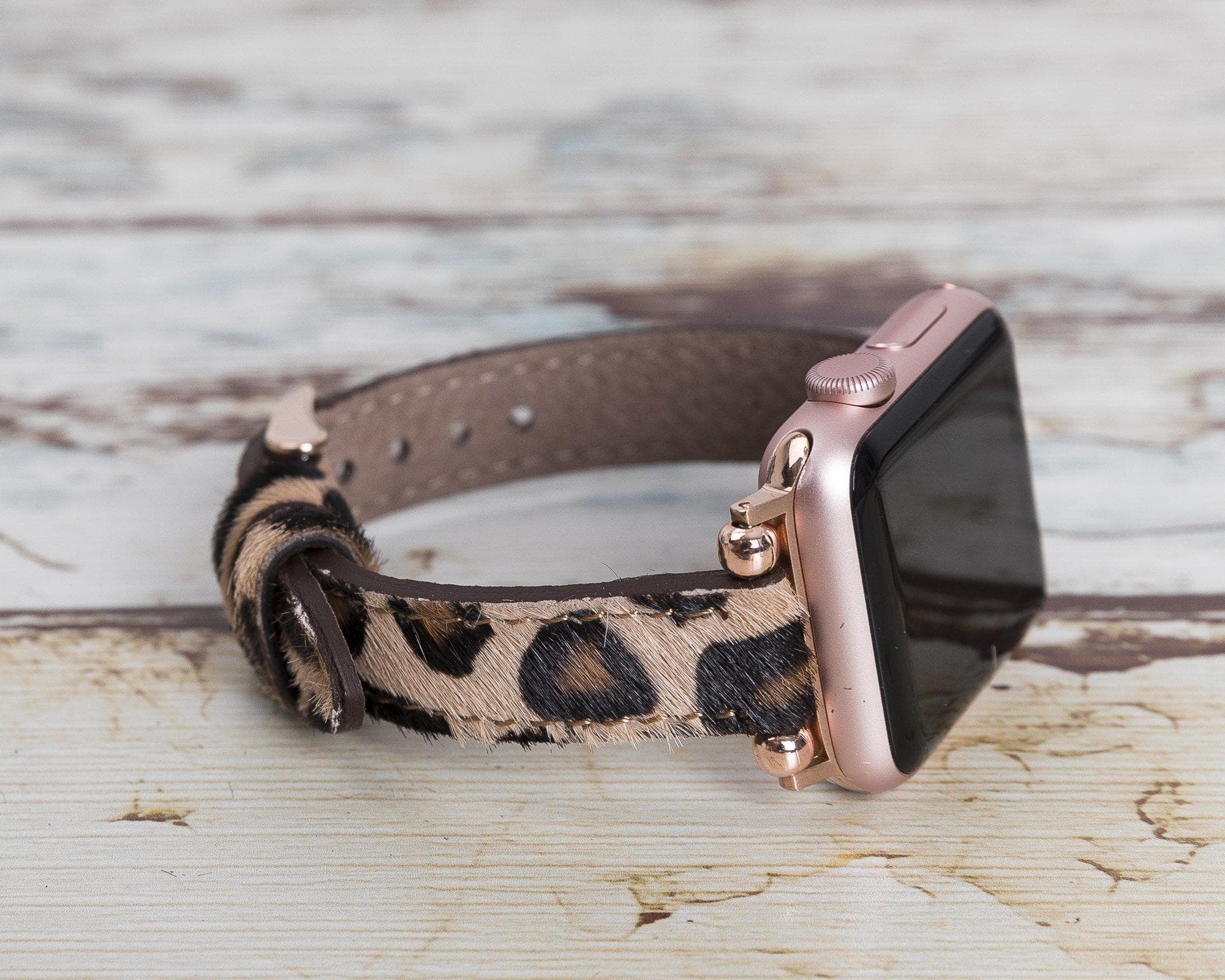 B2B - Leather Apple Watch Bands - Ferro Seamy Style Bomonti