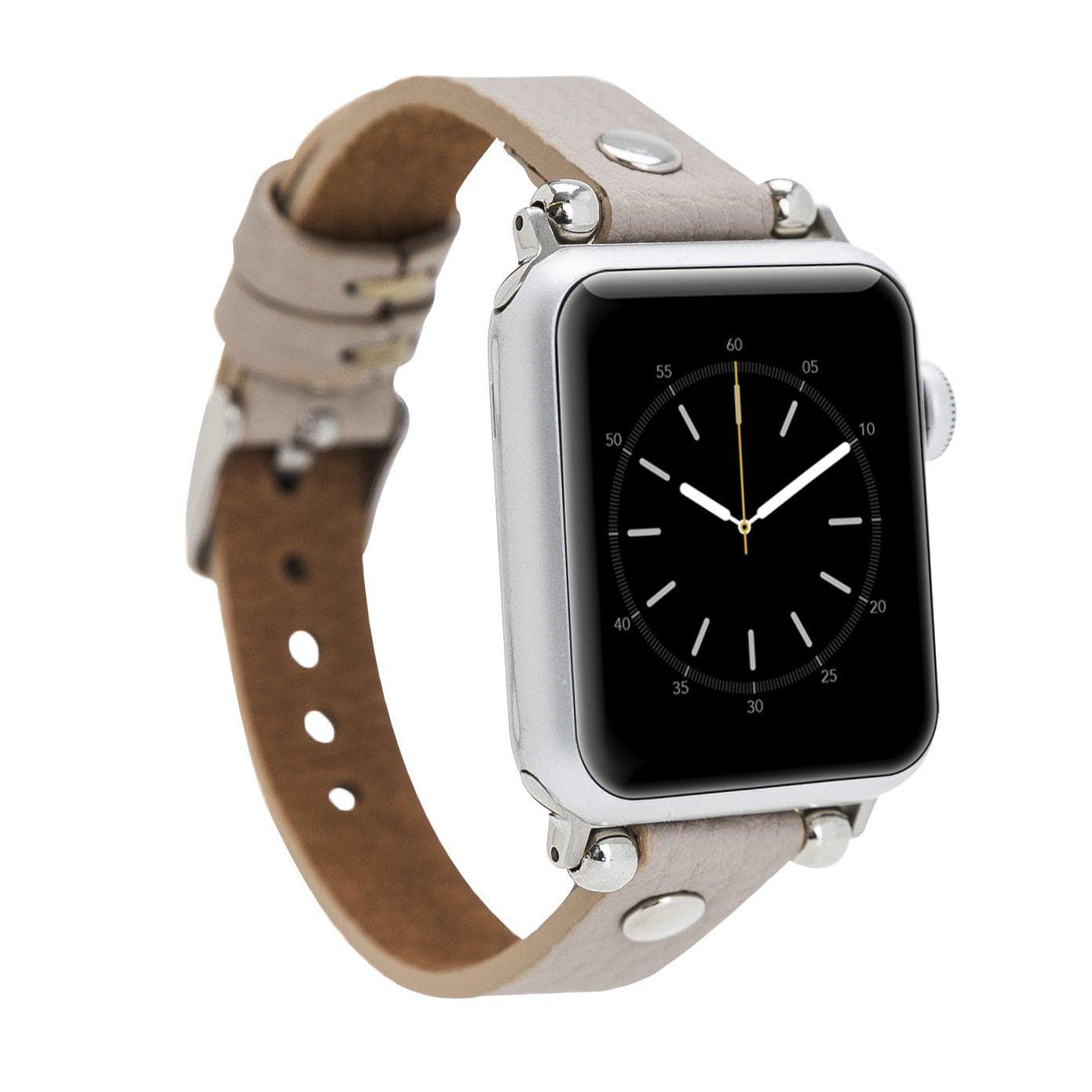 Ferro Apple Watch Leather Band with Silver Trok