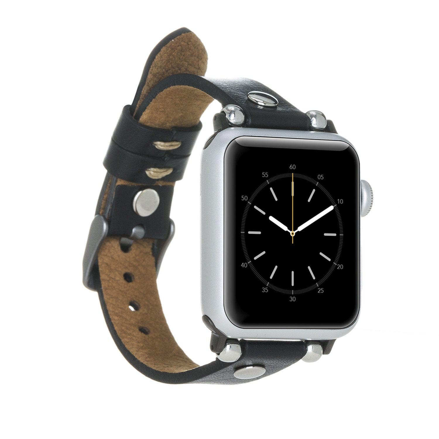 Ferro Apple Watch Leather Band with Silver Trok