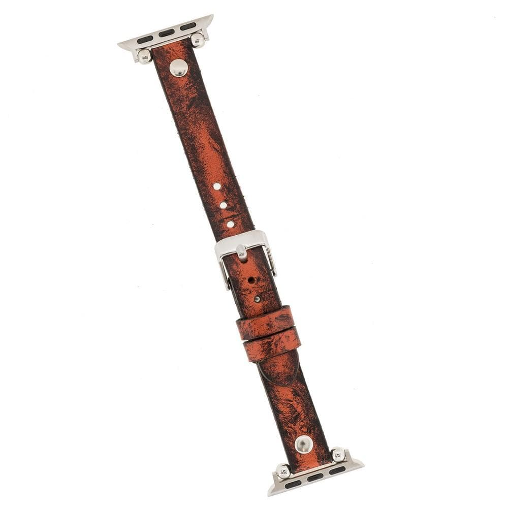 Ferro Apple Watch Leather Band with Silver Trok