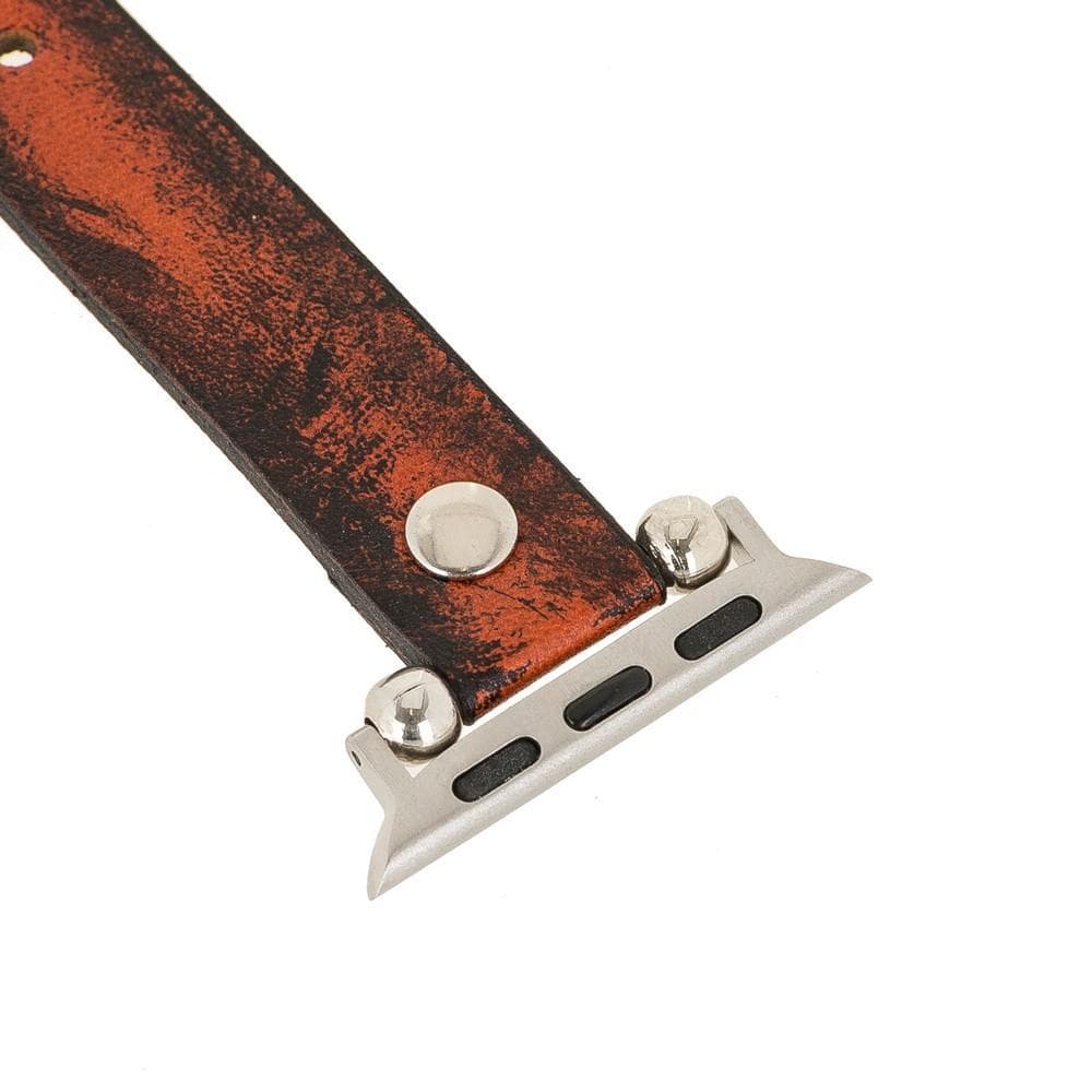 Ferro Apple Watch Leather Band with Silver Trok