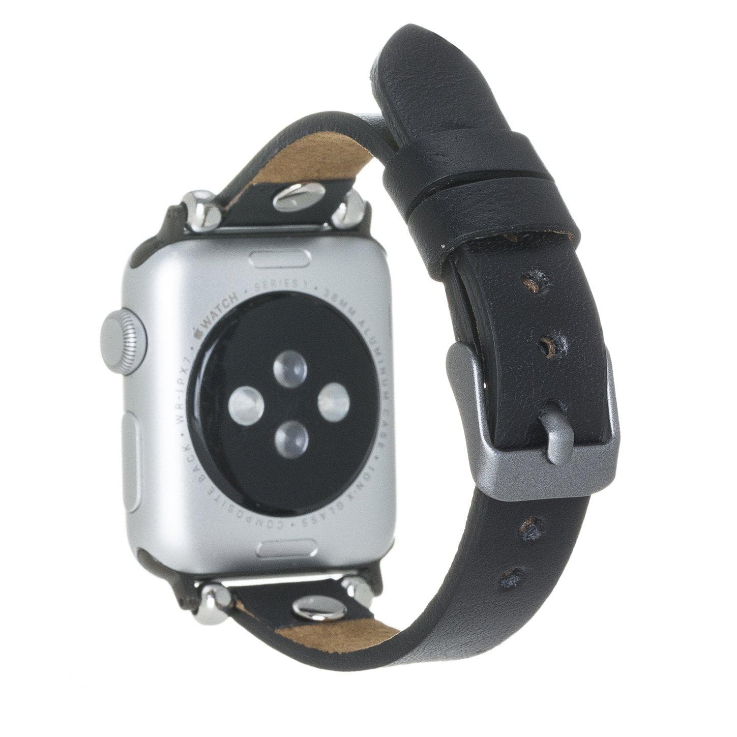 Ferro Apple Watch Leather Band with Silver Trok