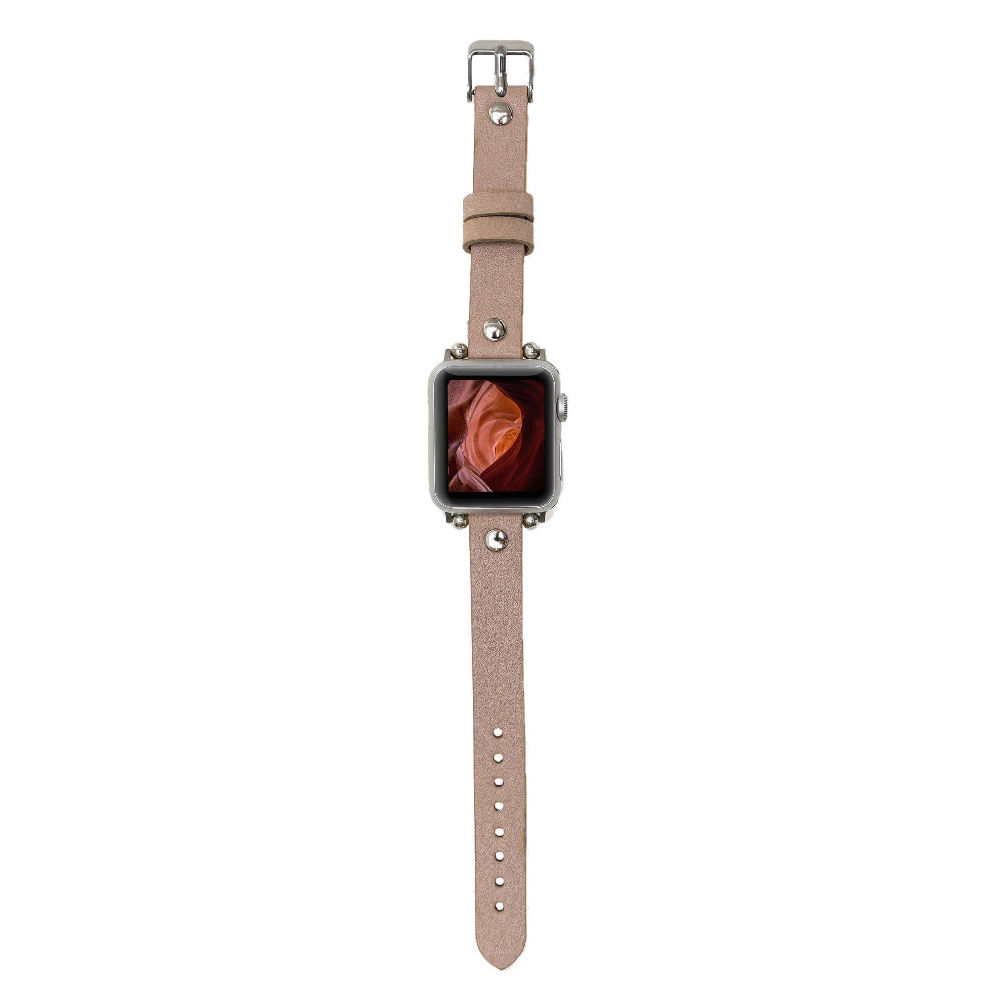 Ferro Apple Watch Leather Band with Silver Trok