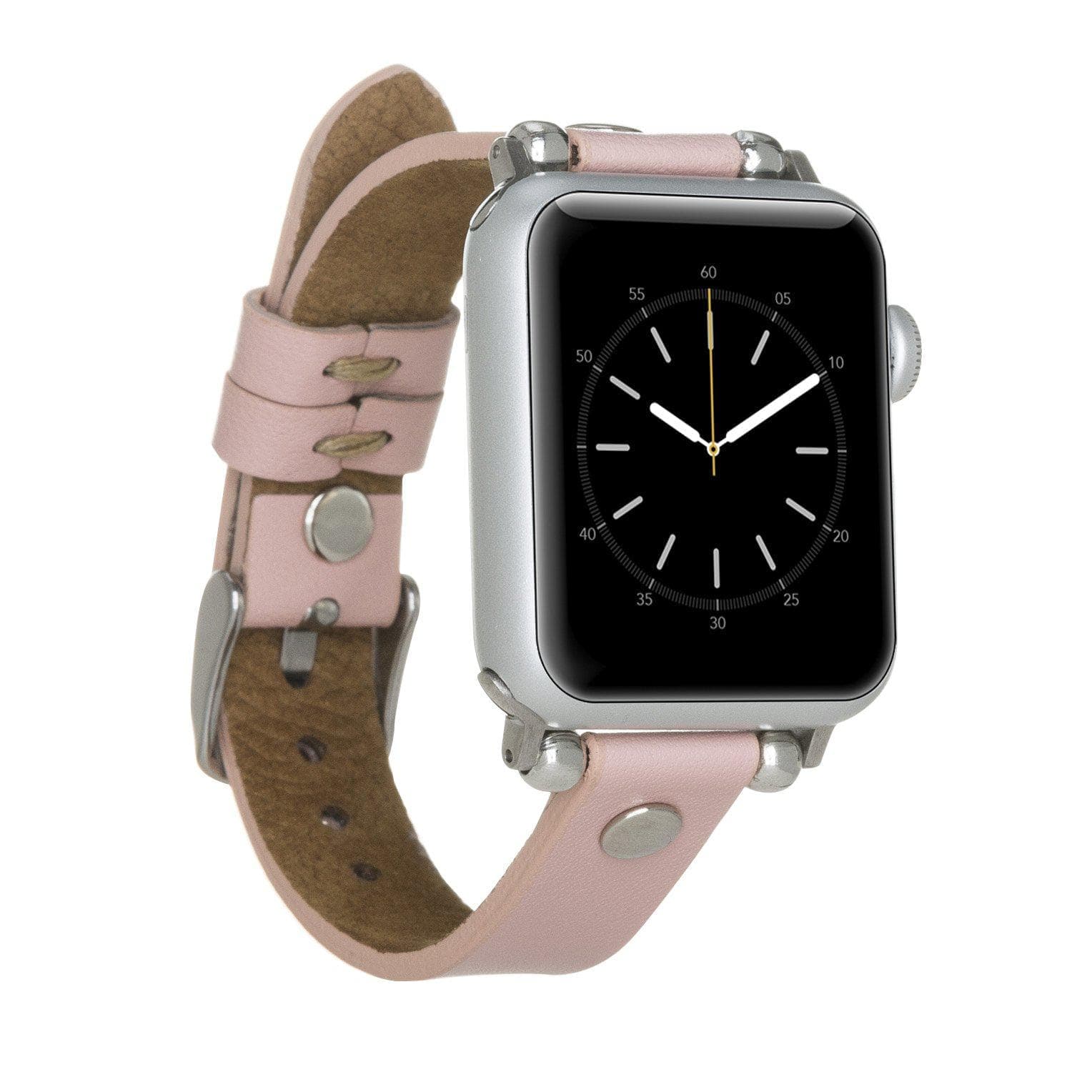 Ferro Apple Watch Leather Band with Silver Trok