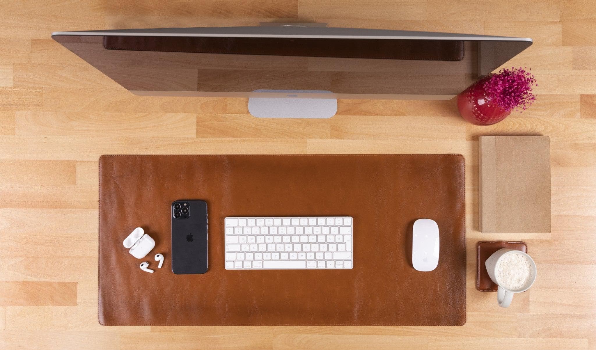 B2B-Leather Desk Mat 37x80 Bomonti