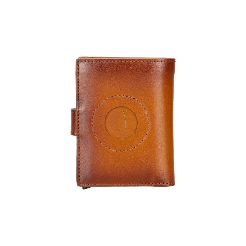 Palertag Zip Mechanical Leather Card Holder with AirTag Slot
