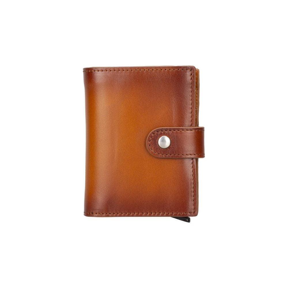 Palertag Zip Mechanical Leather Card Holder with AirTag Slot