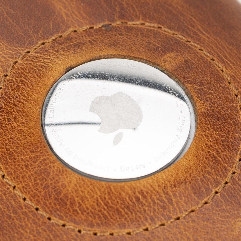 Palertag Zip Mechanical Leather Card Holder with AirTag Slot