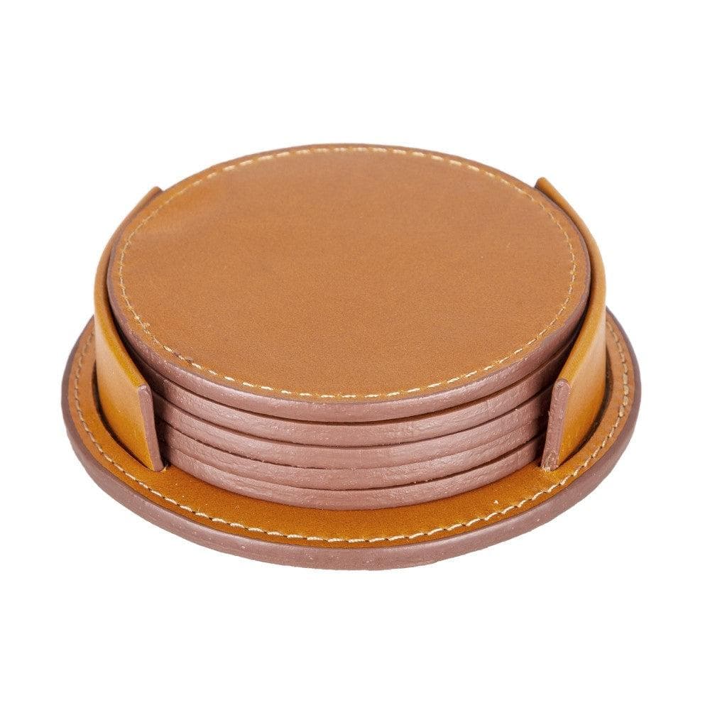 Divine Leather Cup Coaster Set