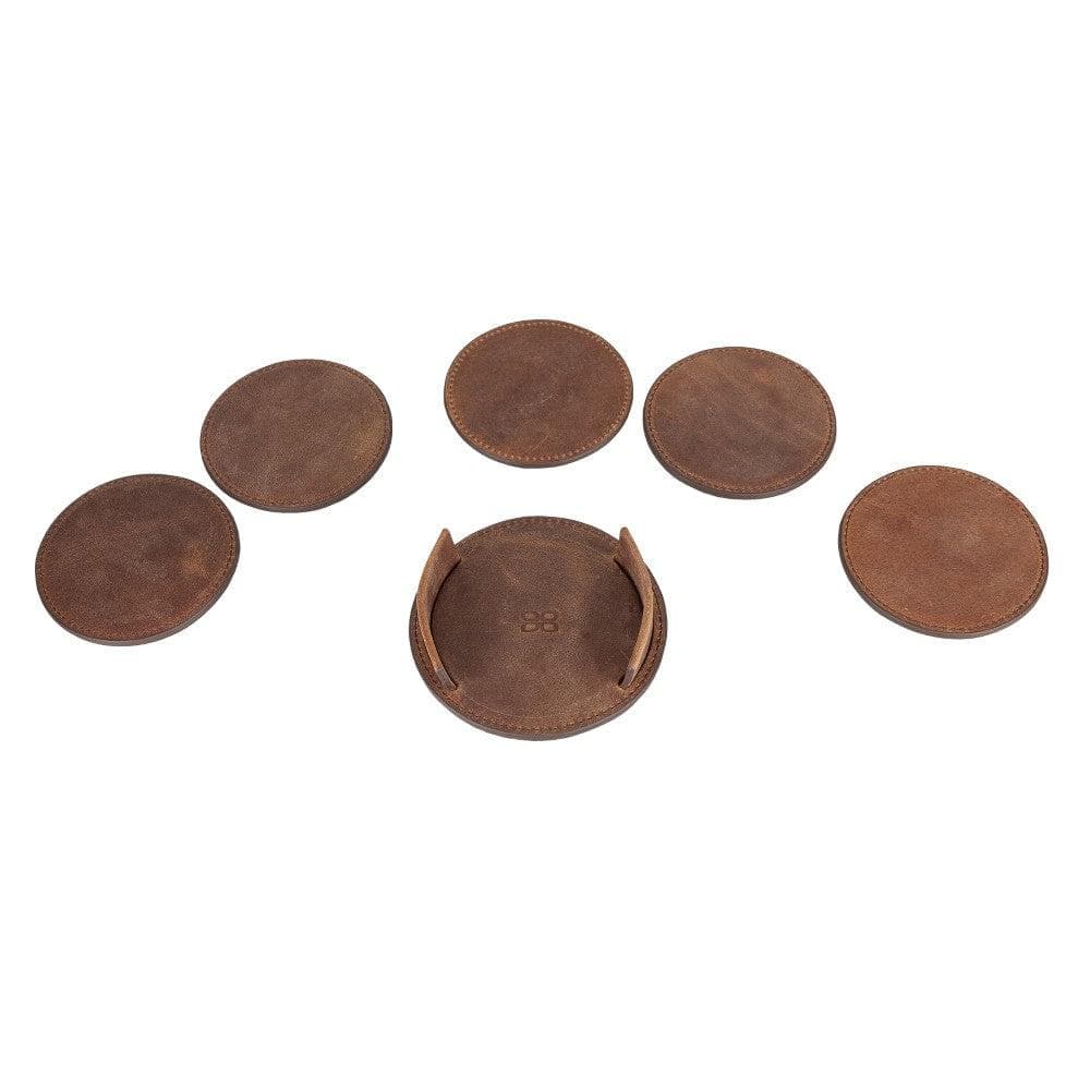 Divine Leather Cup Coaster Set